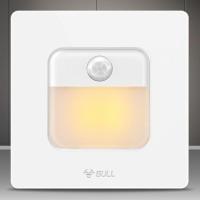公牛感应地脚灯人体感应灯86型嵌入式led灯楼梯过道户外楼道家用 G25白--人体感应地脚灯(暖黄光)