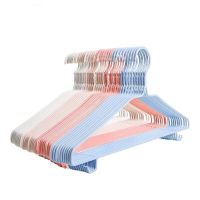 【成人加粗衣架】家用无痕衣架衣架子衣架衣服架衣撑子晾衣架批发 北欧色系【浅色】 成人38厘米-10支