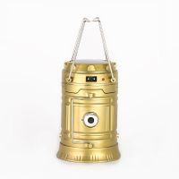 工厂直销新款LED太阳能充电露营野营灯户外手提应急马灯帐篷灯 5800金色旗舰版
