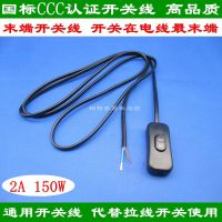 高品质末端开关线 台灯落地灯壁灯吊灯LED灯灯管手捏按钮开关电线 黑色 1.8米