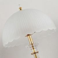 卧室床头台灯玻璃灯罩婚庆喂奶学习书房圆形白色DIY手工吹制灯具 磨砂玻璃灯罩