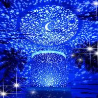圣诞节星空灯投影仪满天星旋转小夜灯送儿童闺蜜女友同学生日礼物 星空伊人蓝色(普通款) 自用款(产品原包装)