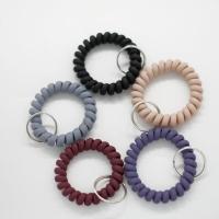 手环钥匙扣电话绳钥匙扣手环车钥匙扣弹簧手圈钥匙扣桑拿手圈 混色 透明手环5个