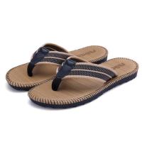 拖鞋男女款夏季韩版麻绳人字拖外穿个性潮流社会家用旅行防滑舒适 卡其色 37