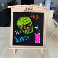 挂式支架式式两用磁性木屋小黑板 家用儿童创意留言板 促销广告牌 图片色