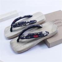 广西桂林夏季男女款木屐木拖鞋传统乡村手艺苦楝木人字木屐 原木白鱼 23厘米35-36码