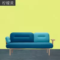 乳胶漆白色内墙漆墙面室内家用彩色刷墙漆涂料自刷油漆小桶墙面漆 06柠檬黄 1L