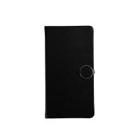 忆言手账本 a5小清新加厚笔记本简约学习工作记事本少女心日记本 A6黑色