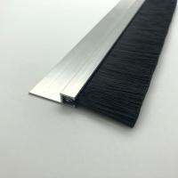 软毛hF型铝合金条刷工业防尘毛刷条机柜机床挡水华为展柜专用毛刷 h型铝合金底座 5*5加厚型铝合金 不含毛条