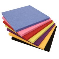 聚酯纤维吸音板墙面装饰隔音毛毡板幼儿园背景ktv影院家用消音板 浅驼 30cm*30cm*9mm