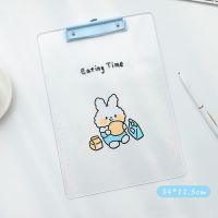 A4透明文件夹 学生亚克力写字垫板可爱卡通文具试卷办公资料板夹 A4-美食时间