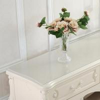 电视柜桌布水晶板塑料软玻璃电视机柜台布透明垫子防水pvc长方形 磨砂2.0 40*45cm