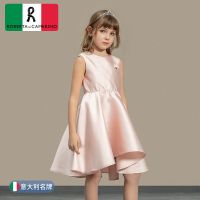 诺贝达夏装儿童裙子女童新款2021年超仙公主裙女童连衣裙2021新款 粉色 120 建议身高111到120CM