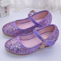 女童才艺表演优雅公主鞋10岁儿童演奏9钢琴8小提琴7大提琴6登台鞋 深紫色 A233-18不带花 38码/鞋内长23.5