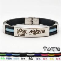 火影忍者鸣人佐助小樱雏田卡卡西宇智波鼬动漫周边手环手链男女 鸣人1件 10里光面不刻字手链1件