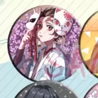 鬼灭之刃 吧唧 胸章 徽章 镭射 同人 周边 无一郎 童磨 善逸 义勇 炭治郎