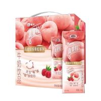 【7月产】蒙牛真果粒青春有你白桃树莓240ml*10盒整箱批发 肖战版 4月白桃树莓 普通版