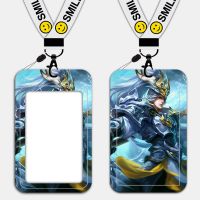 公交卡套带挂绳挂脖滑盖式塑料硬壳王者荣耀韩信白龙吟飞衡皮肤 AH[01号图] 单卡套(无挂绳)