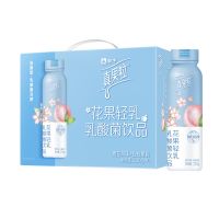 3月 蒙牛真果粒花果轻乳肖战同款樱花白桃玫瑰草莓230g×10瓶 蒙牛真果粒樱花白桃