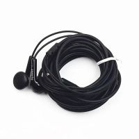 专业三米主播声卡监听耳塞耳机加长5米手机电脑语音2米男女通用型 黑色 3米无麦无调音