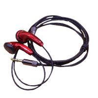 MX500平头HIFI耳机发烧耳机不带麦重低音入耳式有线耳机 红色