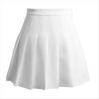 百褶裙女短裙高腰显瘦a字裙2021夏季新款半身裙灰色西装裙防走光 白色 时尚减龄 带安全裤 S