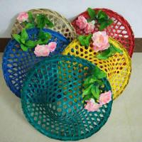 斗笠竹编装饰舞蹈道具俏江南黎乡笠影镂空斗笠广场舞蹈道具竹工艺 竹青款35厘米带花