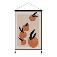 莫兰迪简约布艺挂画出租房墙布宿舍床挂布房间装饰布背景布ins风 好柿 宽20*高30cm