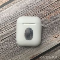 潮牌乔丹飞人苹果AirPods1/2代无线蓝牙耳机充电仓NASA保护套软壳 (充电仓外壳保护套)白指纹