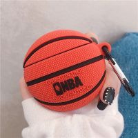 创意NBA篮球足球苹果AirPods1/2保护套3/pro无线蓝牙耳机硅胶软壳 篮球 AirPods1/2代通用