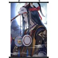 阴阳师御馔津鬼切不知火面灵气动漫游戏周边装饰挂画海报卷轴 A 40*60(艺术布)