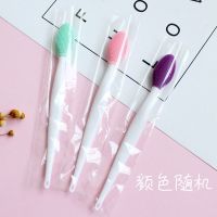 硅胶鼻头刷去黑头粉刺去角质死皮面膜唇部鼻子鼻翼两侧清洁工具刷 颜色随机