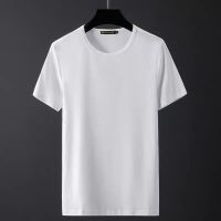 南极人冰丝短袖t恤男潮牌夏季新款宽松男士半袖冰感速干衣服男装 纯白色T恤 M 建议80-100斤