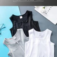 les束胸拉链 胸衣裹胸紧身 内衣女大胸显小 缩胸学生塑胸绷带超平 白色 拉链绷带 XL