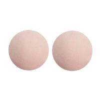 隐形硅胶无痕防凸点防水防汉女胸贴重复使用透气薄款乳贴婚纱专用 【肤色圆形】1对 1对试用装