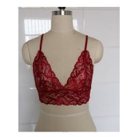 大码无钢圈文胸性感情趣大胸透明薄款蕾丝火辣激情内衣女诱惑胸罩 黑色 S(70A-E)