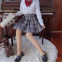 [光腿神器]元气酱原创JK秋冬搭配JK格裙超自然双层裸感打底裤袜 燕麦浅肤色 100D无绒防滑底