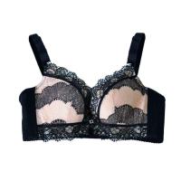 多彩多姿品牌内衣甲壳素面料精油袋按摩钢圈内衣B杯胸罩66010 黑色 70B
