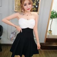 2021新款夜场女装气质露背蓬蓬裙主播服收腰显瘦百搭抹胸连衣裙潮 DXH719-8437#白色 均码