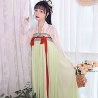 黎烟原创汉服初见齐胸襦裙汉服女闺蜜装改良汉服学生春夏日常汉服 初见 套装6米摆 S