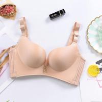 幸福狐狸内衣文胸女聚拢无钢圈厚薄款透气调整型胸罩 07金典款 肤色[单件] 32/70A