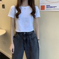 假两件无袖T恤女背心夏宽松韩版ins潮外穿学生露锁骨甜辣妹上衣服 白色空白版 M