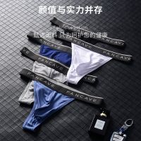 性 感内裤男中腰提臀丁字裤一根线青年个性gay内裤男攻情趣舒适 一条随机颜色体验装 M 33CM(90-120斤)
