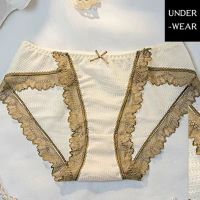 内衣女小胸加厚聚拢性感蕾丝无钢圈学生上托防下垂调整文胸罩套装 同款内裤单条装 32/70[AB通用杯]