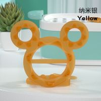 迪士尼宝宝牙胶磨牙棒玩具婴儿可水煮无毒可咬手抓安抚6个月益智 纳米银/送收纳盒/甜甜圈牙胶
