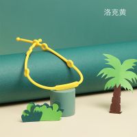 小雅象牙胶链防掉链婴儿磨牙玩具硅胶防丢绳宝宝安抚奶嘴链可水煮 洛克黄