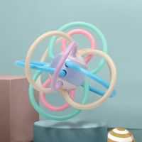 曼哈顿手抓球婴儿玩具球宝宝磨牙棒牙胶摇铃幼儿软胶可水煮3-6-12 曼哈顿手抓球(12根牙胶 医用材质)