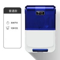 筷子筒筷子笼免打孔置物架挂壁式智能全自动厨房收纳盒沥水消毒 宝石蓝 免打孔壁挂式筷子筒+防尘无功能款