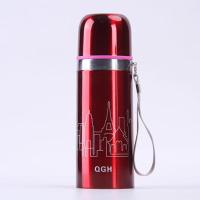 304不锈钢真空保温杯大容量女男士儿童学生韩版可爱水壶户外杯子 细提绳-350ml红色