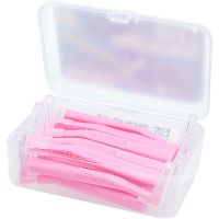 牙缝刷 牙间刷 正畸牙刷 牙齿清洁牙套清理护理齿缝牙间刷20支装 L型0.6mm-粉色